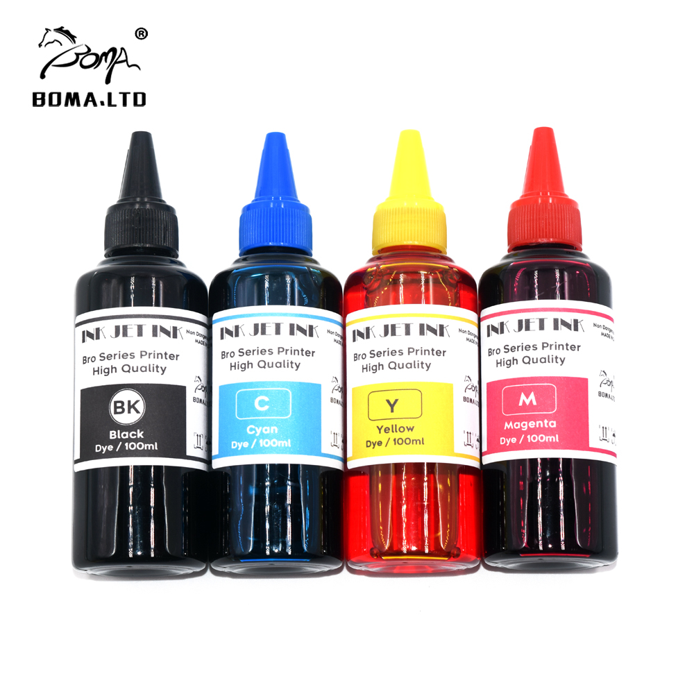 Sublimation Ink 100Ml - مجموعة حبر إعادة التعبئة بأربعة ألوان