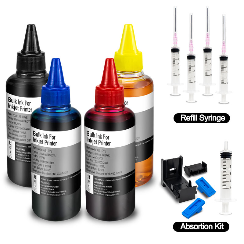 Sublimation Ink 100Ml - مجموعة حبر إعادة تعبئة الطابعة العالمية