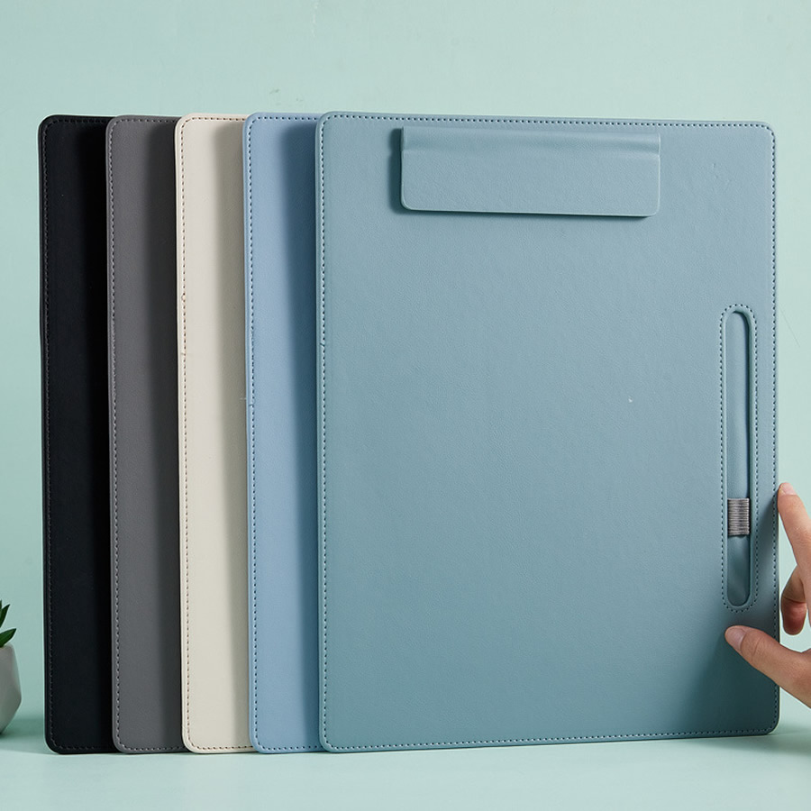 Commercial Printing Books - مشبك كتابة جلدي A4، ملف أعمال،