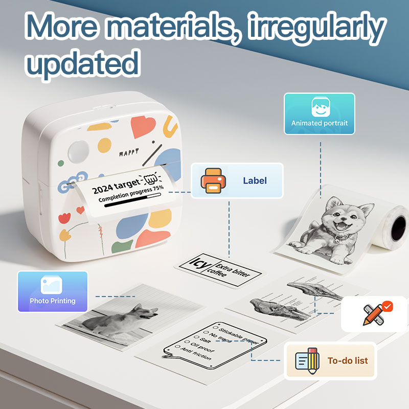 Commercial Photo Printer - طابعة DOLEWA D2 المحمولة للملصقات الحرارية،