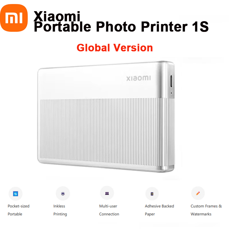 Commercial Photo Printer - طابعة صور الجيب Xiaomi 1s سماعة