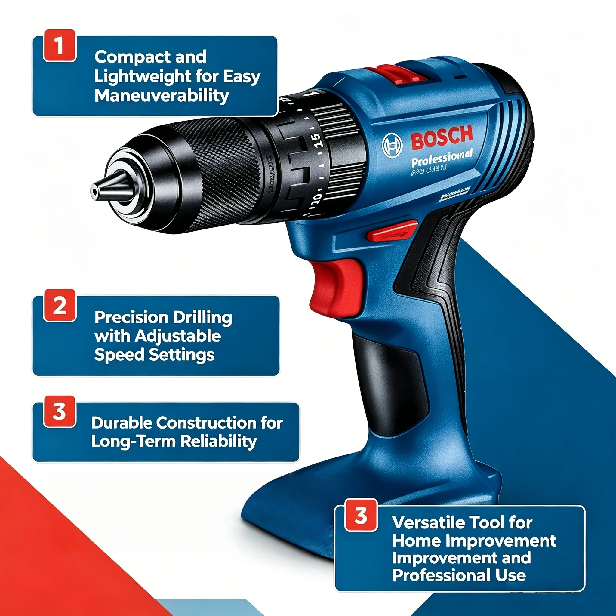 Bosch Drill Gsb 18V - مثقاب تأثير بدون فرشاة من بوش،