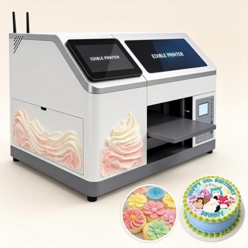 آلة طباعة الكيك الرقمية بالحبر - مراجعة Commercial Digital Printing Machine وسعره