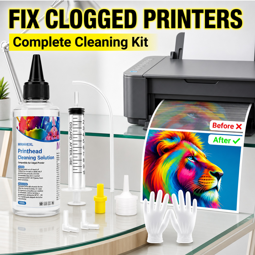 محلول تنظيف رأس الطباعة MIRAVE - مراجعة Sublimation Ink 100Ml وسعره