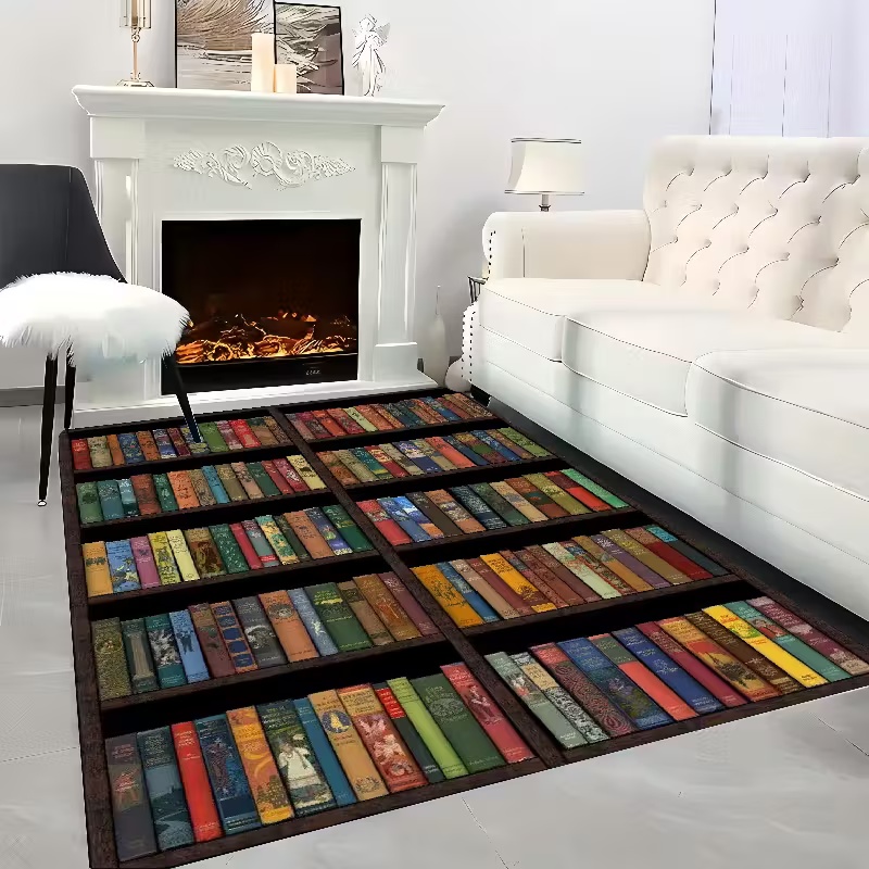 سجادة منطقة رف الكتب لديكور غر - مراجعة Commercial Printing Books وسعره