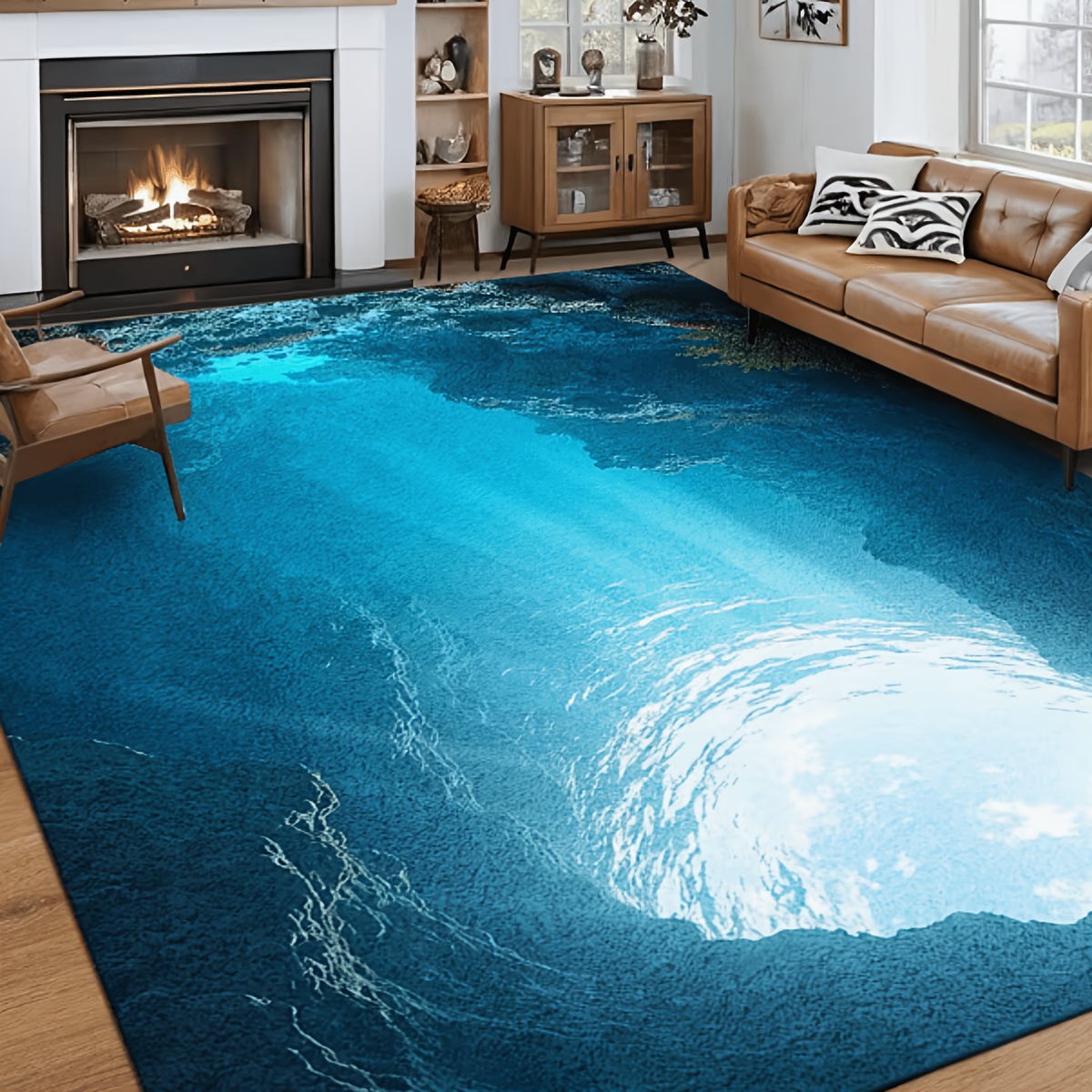 سجادة أرضية عصرية بتصميم كهف ا - مراجعة Commercial Window Printing وسعره