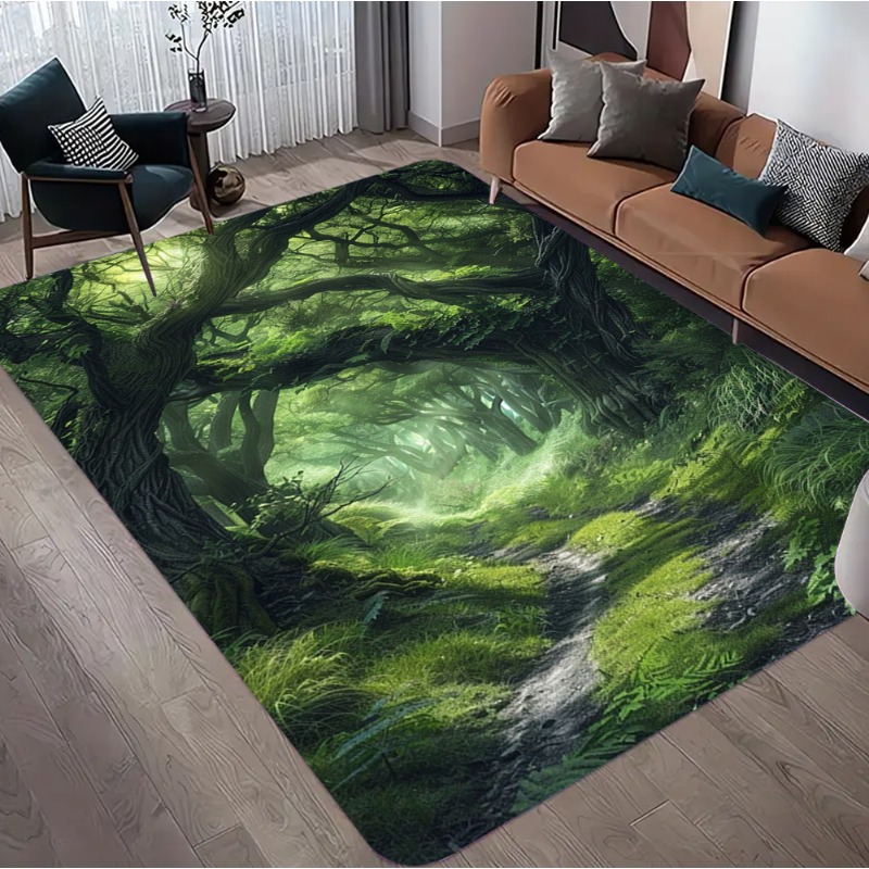سجادة بتصميم غابة ثلاثية الأبع - مراجعة Commercial Road Printing وسعره