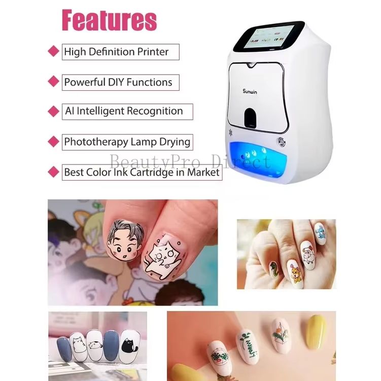 طابعة أظافر رقمية ثلاثية الأبع - مراجعة Commercial Digital Printing Machine وسعره