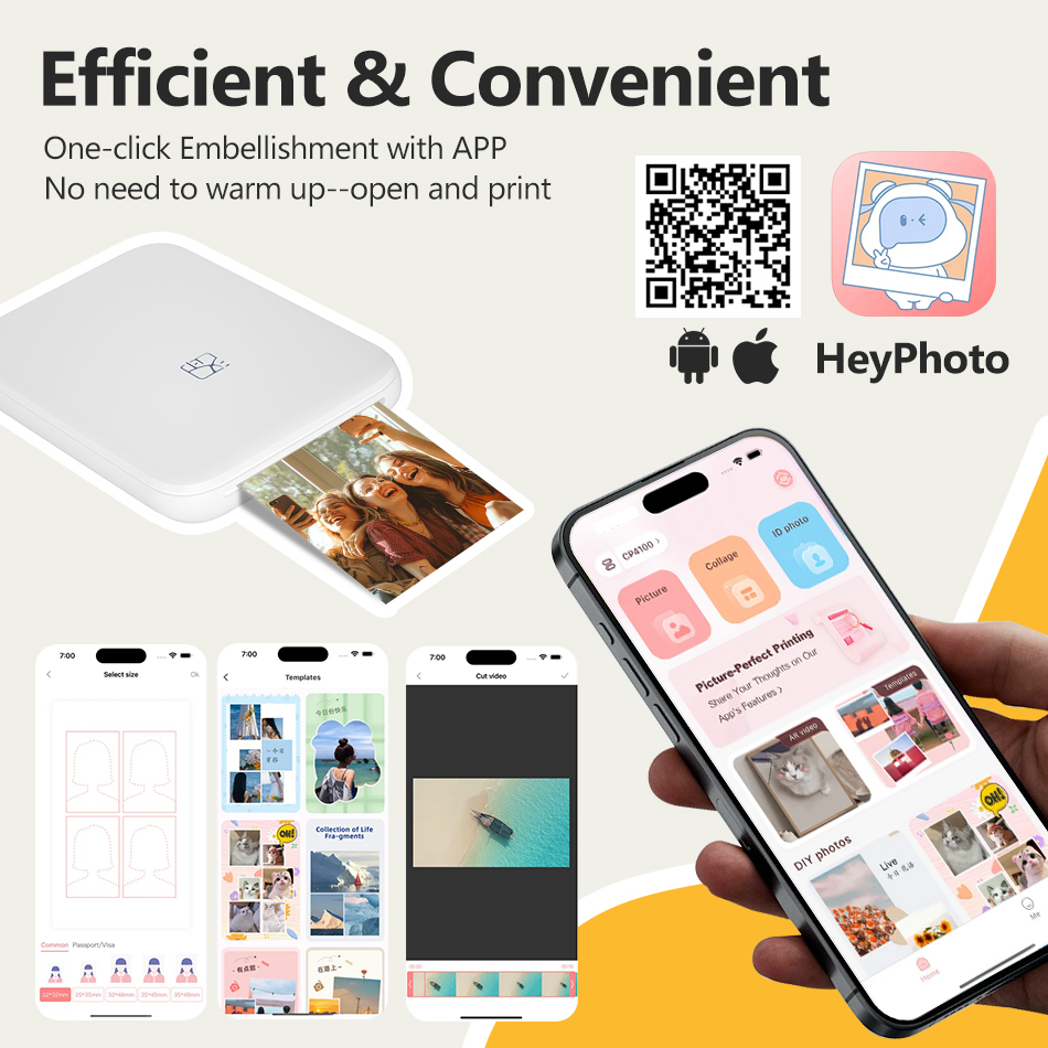 HPRT طابعة صور محمولة جيب 2x3  - مراجعة Commercial Photo Printer وسعره