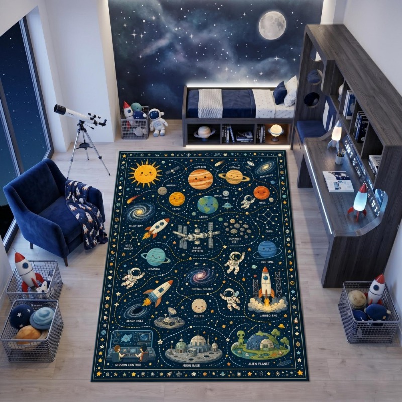سجادة أرضية كبيرة مطبوعة بتصمي - مراجعة Commercial Road Printing وسعره